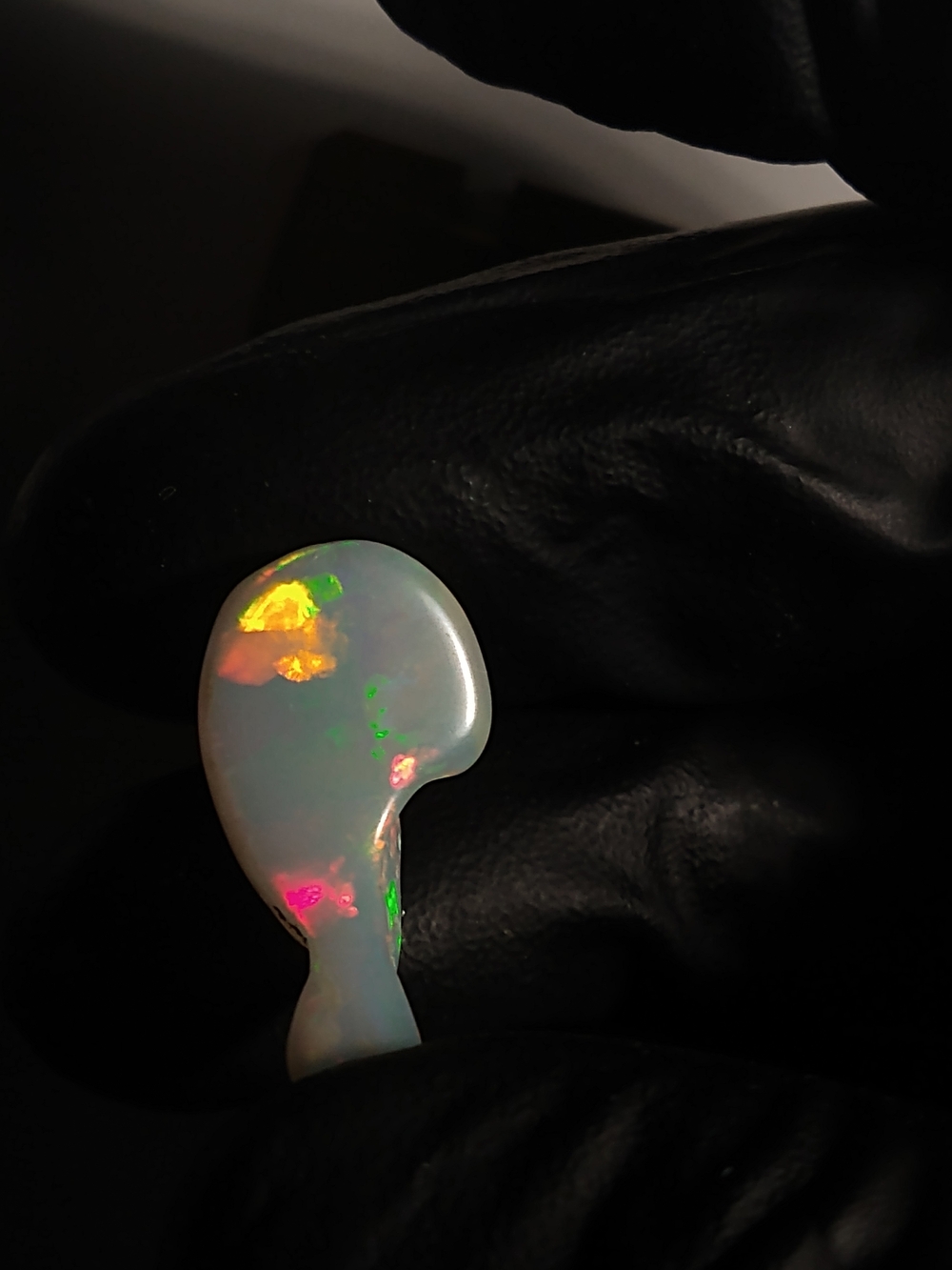 Freeform Ethiopian Welo Opal with Neon Play-of-Color